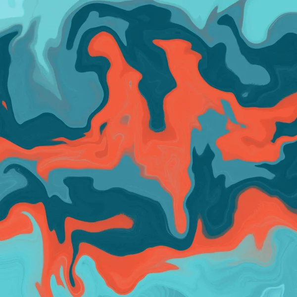 Yağlı boya çizgileri olan sıvı soyut arkaplan