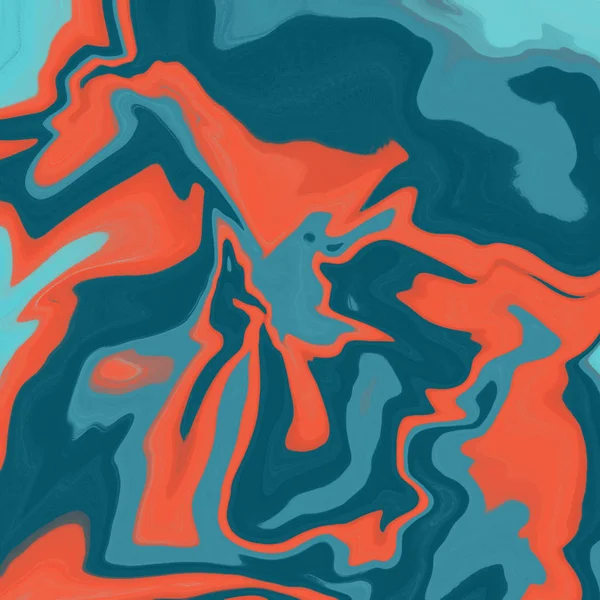 Yağlı boya çizgileri olan sıvı soyut arkaplan