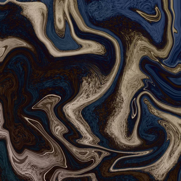 Yağlı boya çizgileri olan sıvı soyut arkaplan