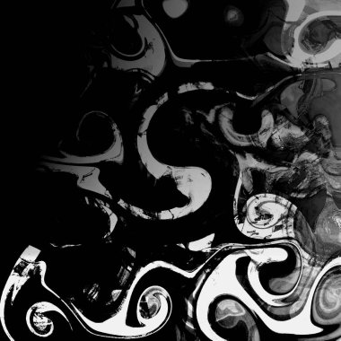 Yağlı boya çizgileri olan sıvı soyut arkaplan