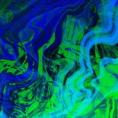 Yağlı boya çizgileri olan sıvı soyut arkaplan