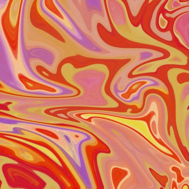 Yağlı boya çizgileri olan sıvı soyut arkaplan