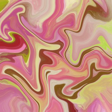 Yağlı boya çizgileri olan sıvı soyut arkaplan