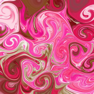 Yağlı boya çizgileri olan sıvı soyut arkaplan