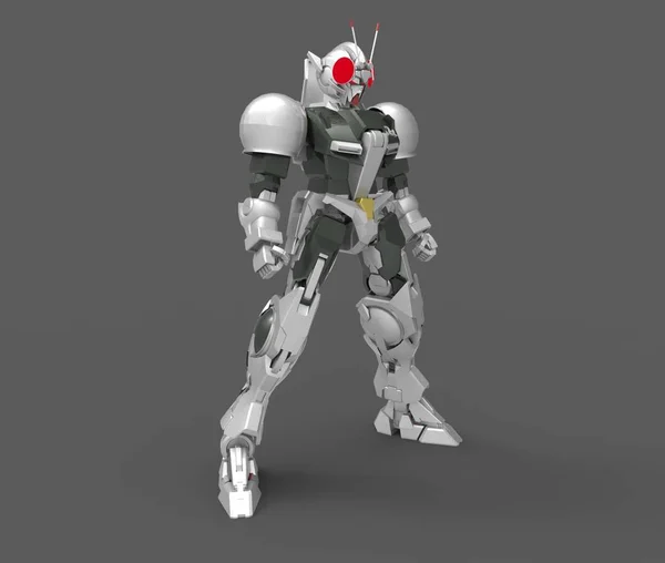 Rendering 3d di mecha creato utilizzando uno strumento frullatore — Foto Stock