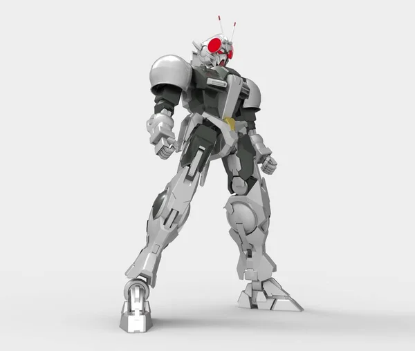 Renderizado 3d de mecha creado mediante una herramienta de licuadora — Foto de Stock