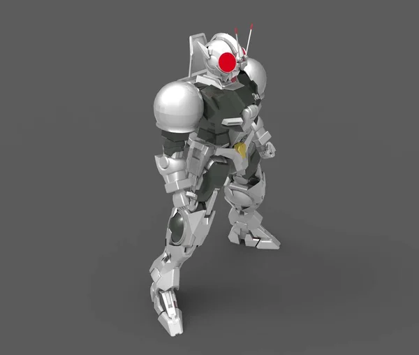 3d rendering of mecha created by using a blender tool — Stock Photo, Image