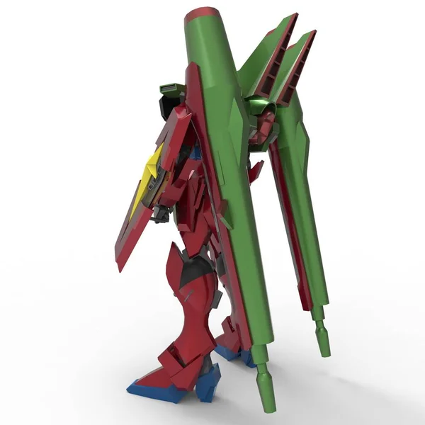3D візуалізація роботів, створених за допомогою інструменту блендера — стокове фото