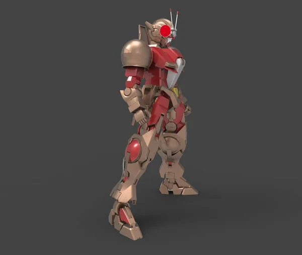 3d rendering of mecha created by using a blender tool — Stock Photo, Image