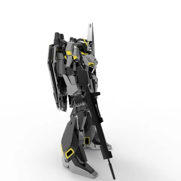 Soldado Mecha Ficção Científica Robô Futurista Militar Mecha Controlado Por — Fotografia de Stock