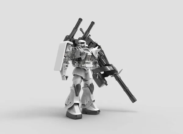 Soldado Mecha Ficção Científica Robô Futurista Militar Mecha Controlado Por — Fotografia de Stock