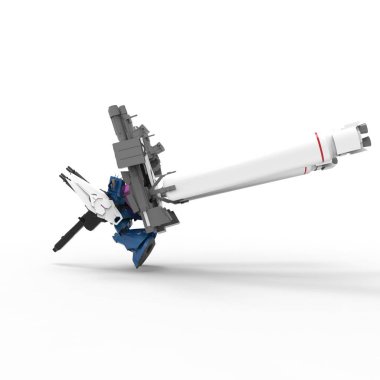 Bilim kurgu meka askeri ayakta duruyor. Askeri gelecekçi robot. Mekagodzilla bir pilot tarafından kontrol ediliyor.