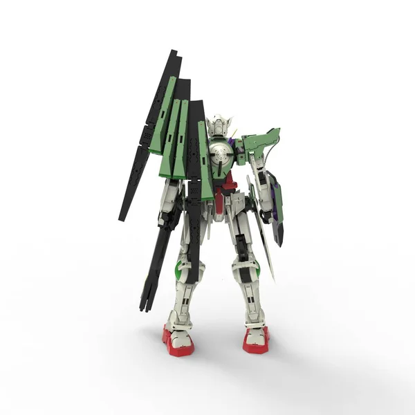 Sci Mecha Soldier Standing Military Futuristic Robot Mecha Controlled Pilot — 스톡 사진