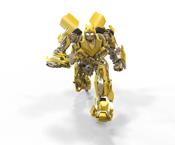 Bilim kurgu meka askeri ayakta duruyor. Askeri gelecekçi robot. Mekagodzilla bir pilot tarafından kontrol ediliyor.