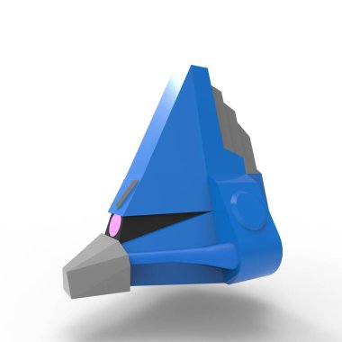 Bilim kurgu meka askeri ayakta duruyor. Askeri gelecekçi robot. Mekagodzilla bir pilot tarafından kontrol ediliyor.