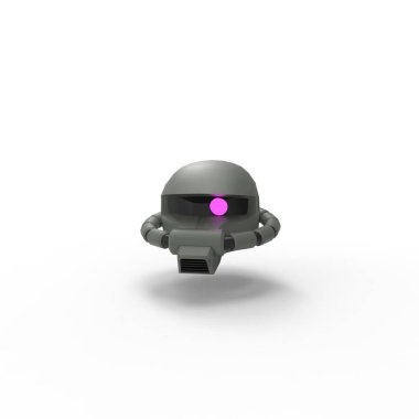 Bilim kurgu meka askeri ayakta duruyor. Askeri gelecekçi robot. Mekagodzilla bir pilot tarafından kontrol ediliyor.