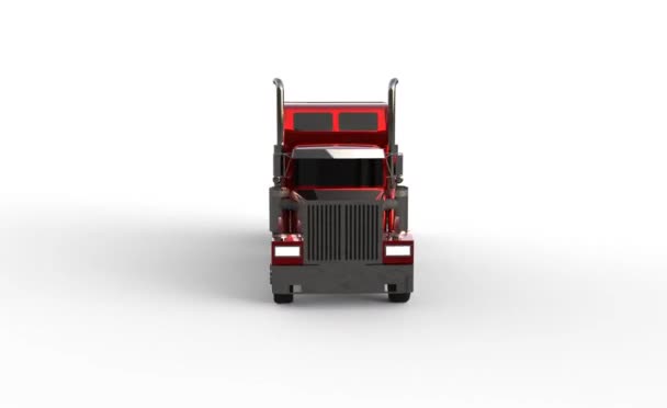 Rendering Illustration Eines Lkw Autos Mit Hilfe Der Blender Anwendung — Stockvideo