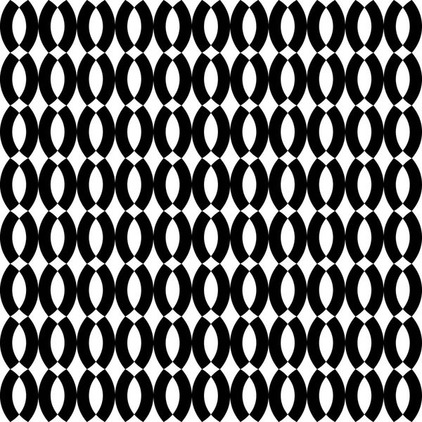 Patrón geométrico con decoraciones negras sobre fondo blanco — Archivo Imágenes Vectoriales