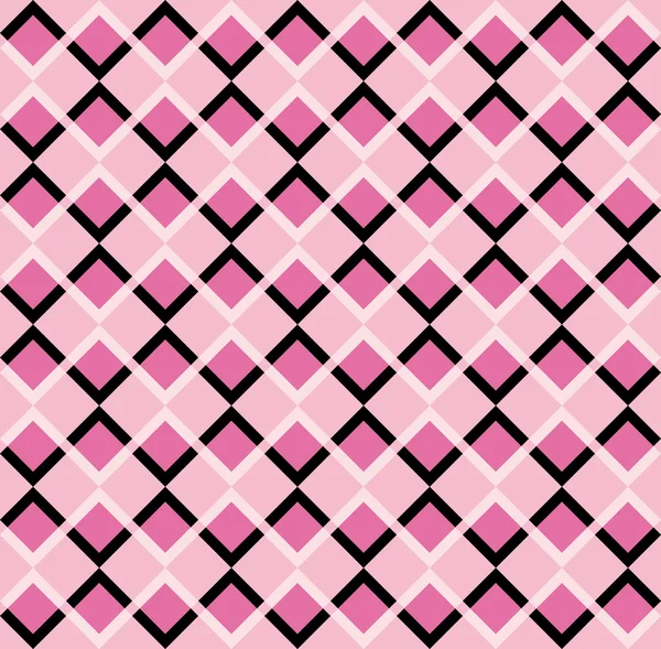 Pembe ve siyah rhombus ile eğlenceli desen