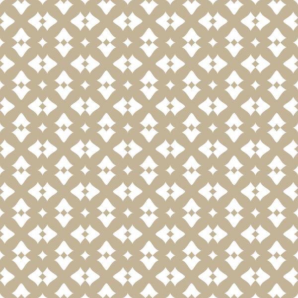 Vintage pattern with white decorations on beige background