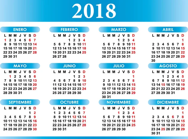 Festivaller ile İspanyol takvim 2018