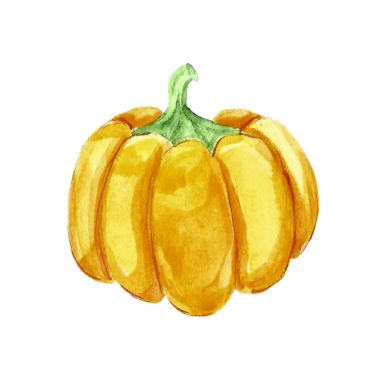 Cadılar Bayramı suluboya simgesi