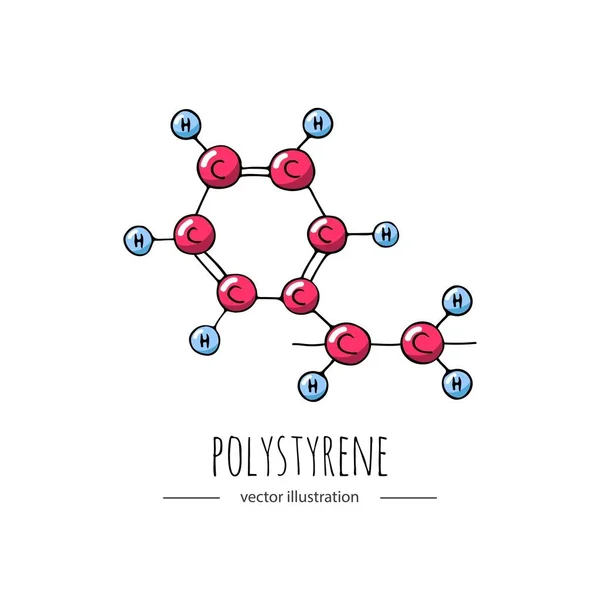 Chemical molecule icon — Stock Vector