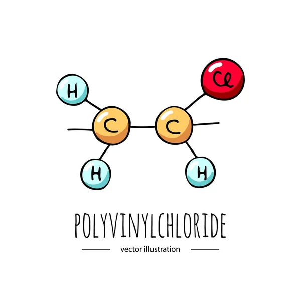 Icône molécule chimique — Image vectorielle