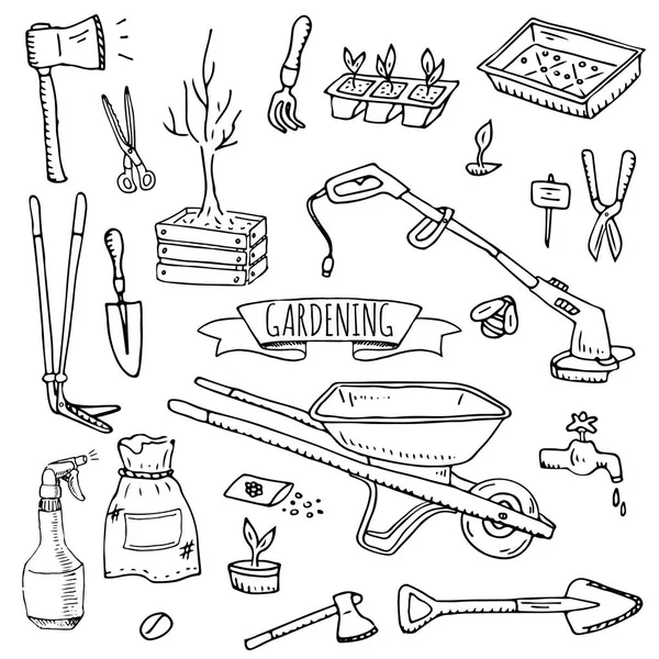 Handritad Doodle Uppsättning Bryggeri Ikoner Vektorillustration Cartoon Hantverksöl Produktion Symboler — Stock vektor
