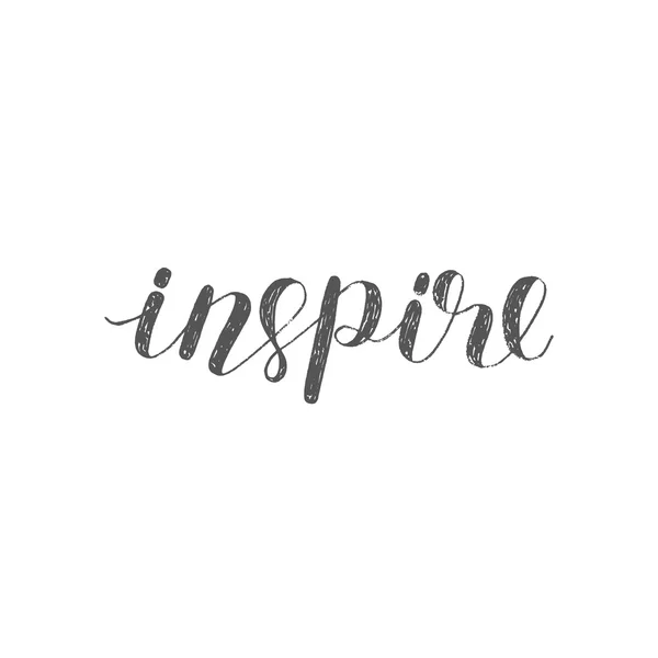 Inspire. Brush lettering. — Stock Photo, Image