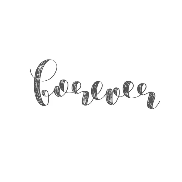 Forever. Brush lettering. — Stock Photo, Image