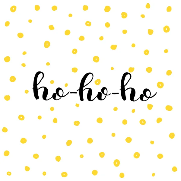 Ho-ho-ho. Letras de pincel . — Vector de stock