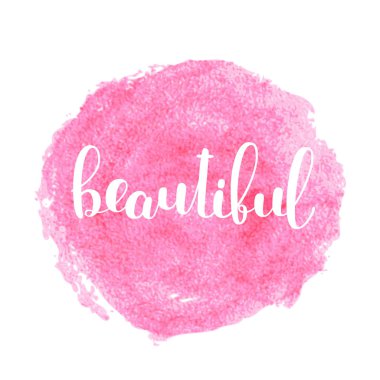 Güzel. Fırça illüstrasyon yazı.