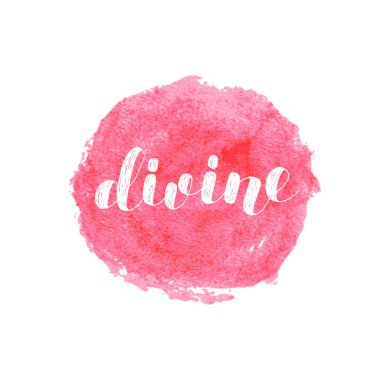 İlahi. Vektör çizim yazı fırçası.