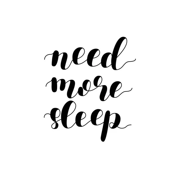 Need more sleep. Vector illustration. — Stock Vector