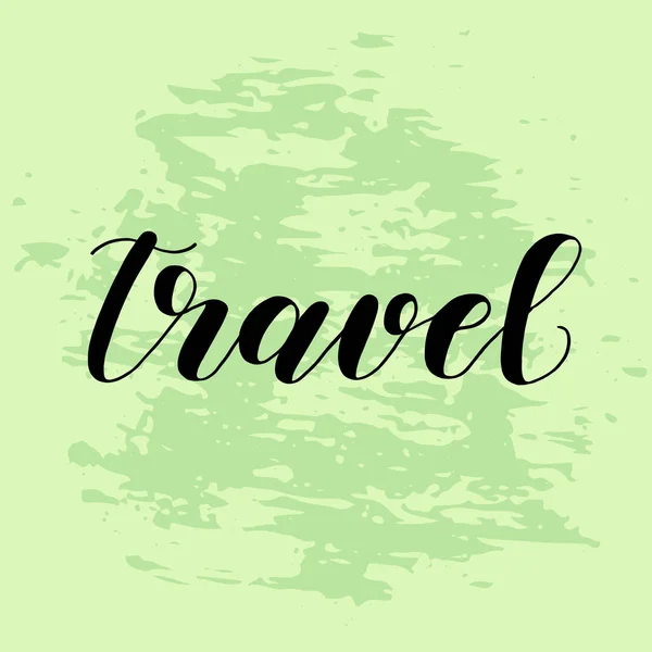 Viajar. Ilustración de letras . — Vector de stock