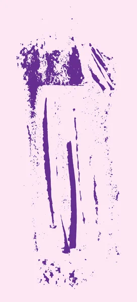 Grunge-Textur. lila Pinsel auf rosa. Vektorvorlage. Urbaner Hintergrund. Staub überlagert das Getreide. handgezeichnete Illustration. abstrakte Form für Ihr Design oder Sammelalbum. — Stockvektor