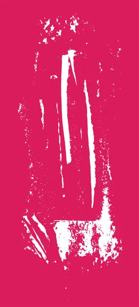 Textura grunge. Cepillo blanco sobre rosa. Plantilla vectorial. Fondo Urbano. Grano de angustia de recubrimiento de polvo. Ilustración hecha a mano. Forma abstracta para su diseño o álbum de recortes . — Archivo Imágenes Vectoriales