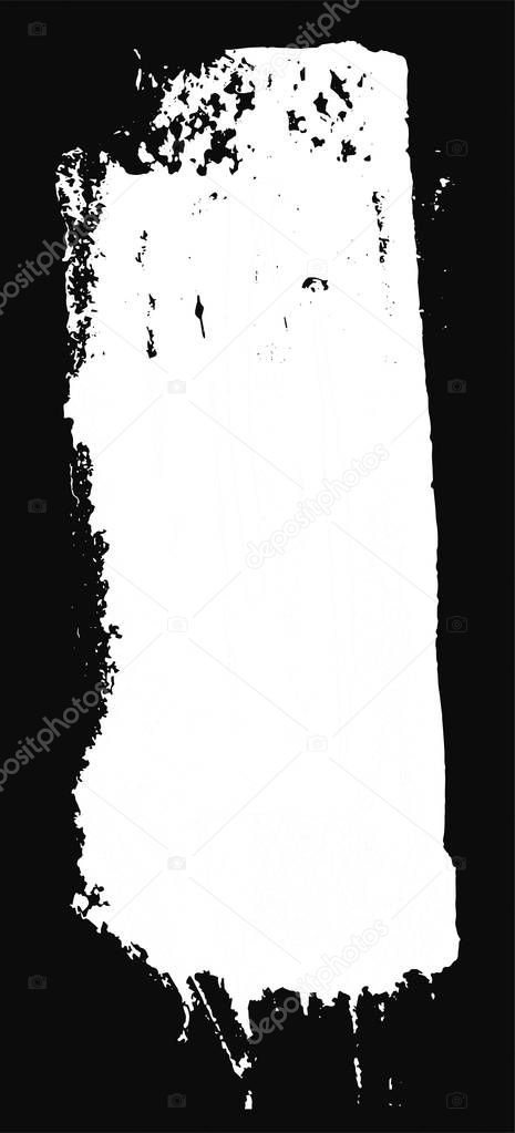 Grunge texture. White brush on black. Vector template. Urban Background. Dust Overlay Distress Grain. Hand drawn illustration. Abstract shape for your design or scrapbook. 