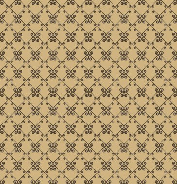 Süs seamless modeli. Bej ve kahverengi renkleri. Duvar kağıdı, tekstil, ambalaj, baskı, iç, zemin, kumaş sonsuz şablonu. Soyut doku. Tasarım için geleneksel etnik süsleme.  