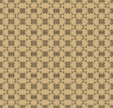 Süs seamless modeli. Bej ve kahverengi renkleri. Duvar kağıdı, tekstil, ambalaj, baskı, iç, zemin, kumaş sonsuz şablonu. Soyut doku. Tasarım için geleneksel etnik süsleme.  