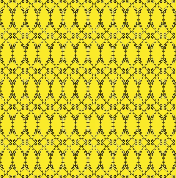 Patrón sin costura ornamental. Colores negro y amarillo. Plantilla sin fin para papel pintado, textil, envoltura, impresión, interior, piso, tela. Textura abstracta.Adorno étnico tradicional para el diseño . — Vector de stock