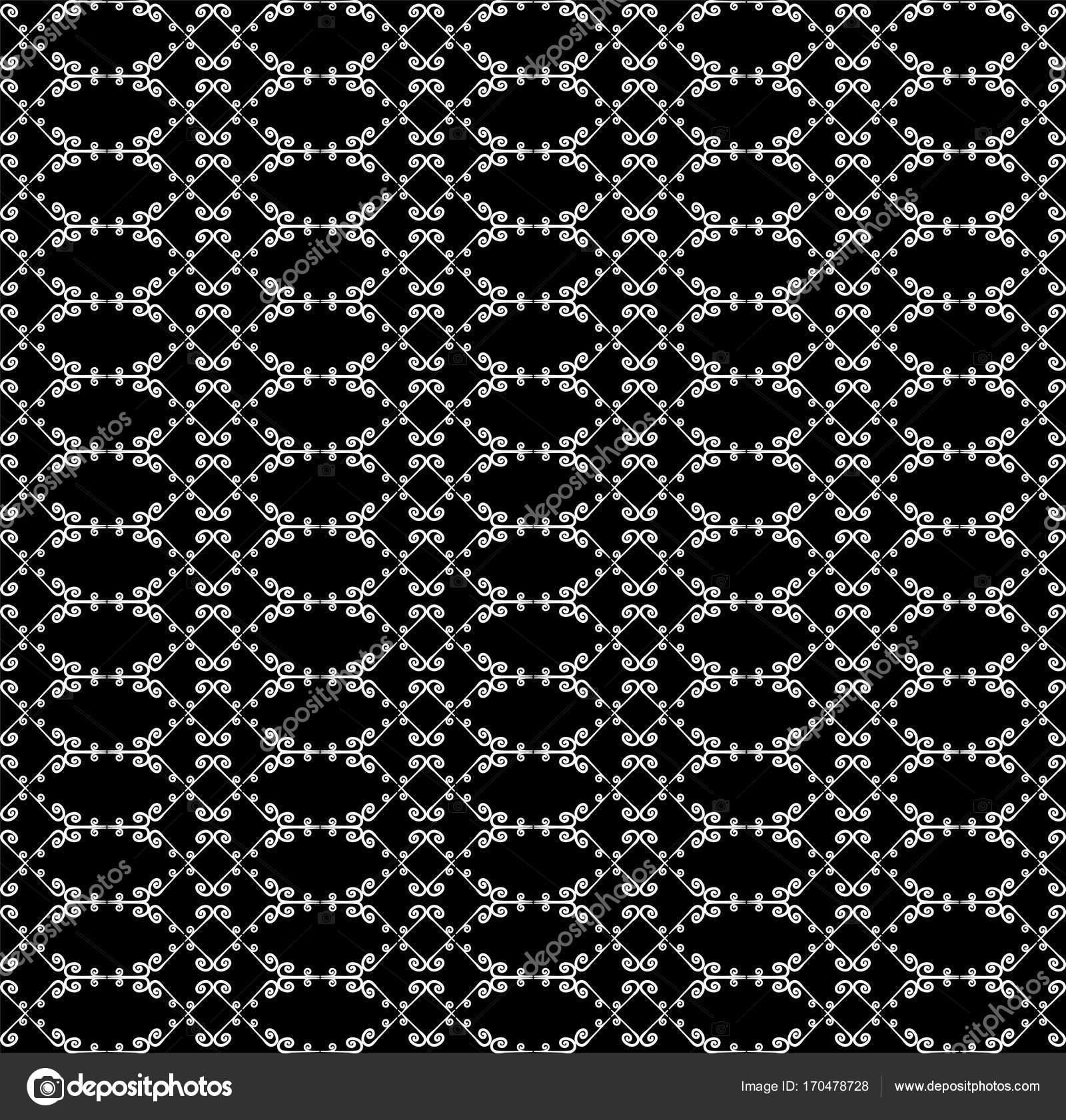 Ornamental Seamless Pattern Black And White Colors Endless