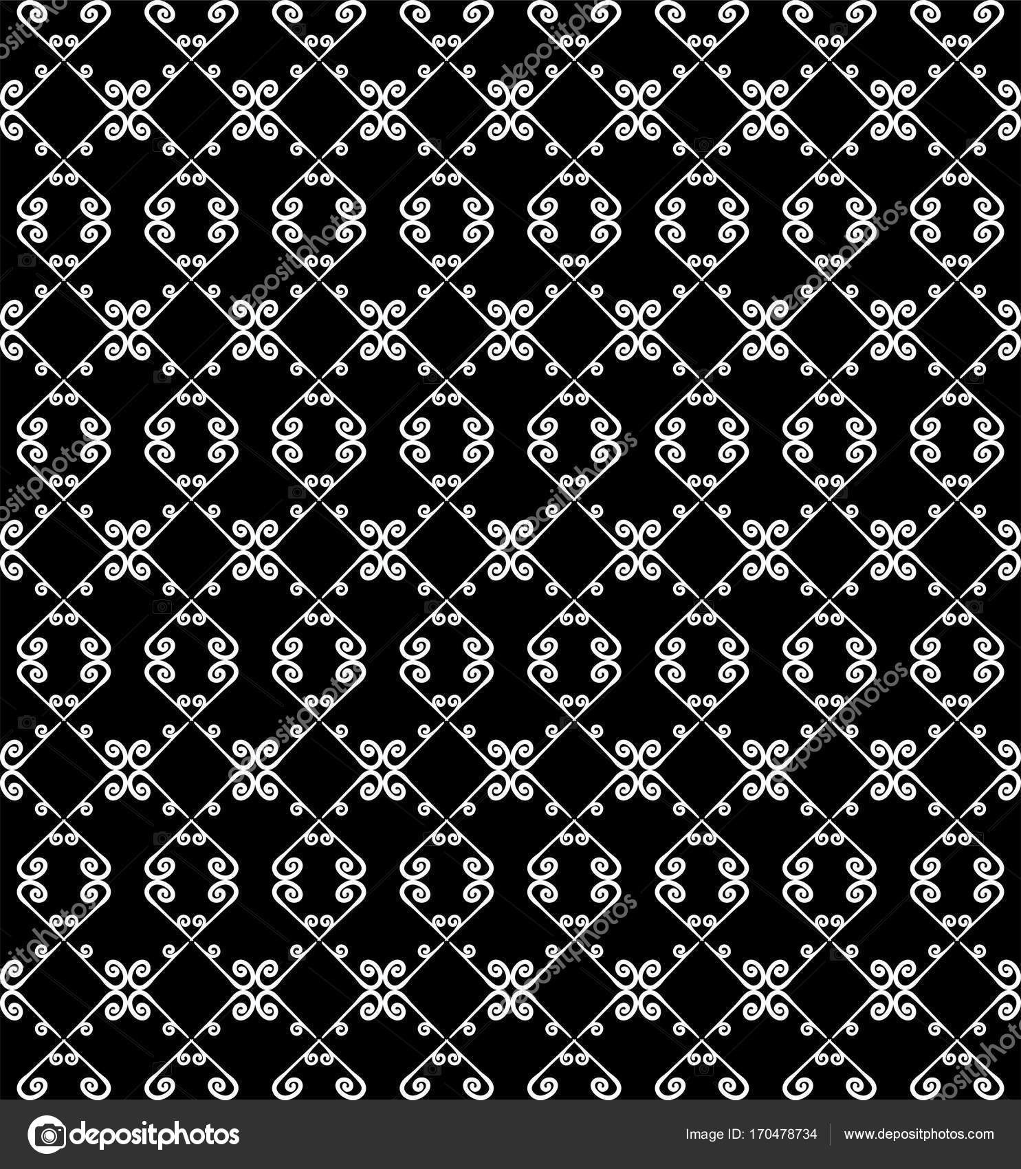 Ornamental Seamless Pattern Black And White Colors Endless