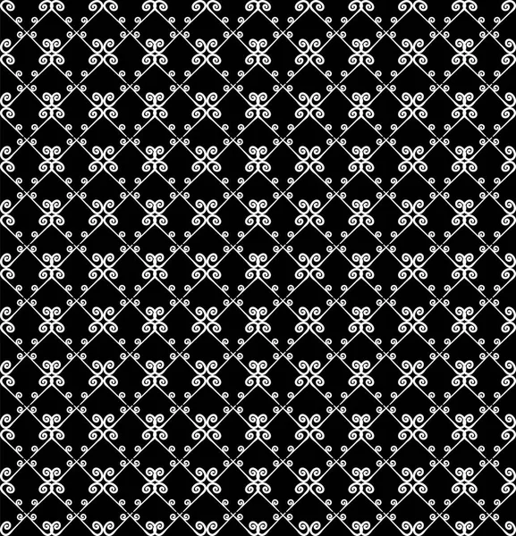 Ornamental seamless pattern. Black and white colors. Endless template for wallpaper, textile, wrapping, print, interior, floor, fabric. Abstract texture.Traditional ethnic ornament for  design. — Stock Vector