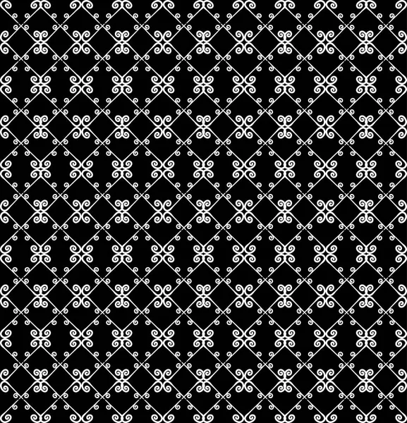 Ornamentornamental seamless modeli. Siyah ve beyaz renkler. Duvar kağıdı, tekstil, ambalaj, baskı, iç, zemin, kumaş sonsuz şablonu. Soyut doku. Tasarım için geleneksel etnik süsleme.  