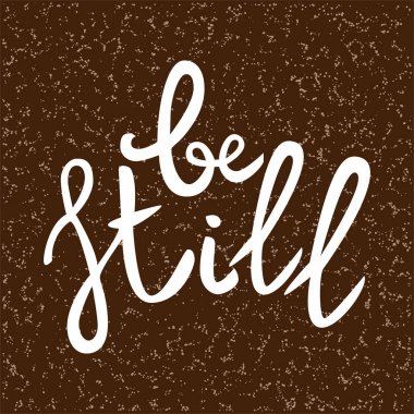 Hala ifade yazı. Çizilmiş motivasyon ve ilham teklif ver. Kahverengi dokulu arka plan beyaz harfler. Sanatsal tasarım öğesi için poster, afiş. Hat yazdırma. Vektör çizim.