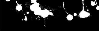 Sıçrama, felç ve lekeleri arka plan mürekkep. Boya sıçramak. Beyaz üzerine siyah engelliyor. Soyut vektör çizim. Grunge şablon. 