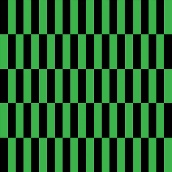 바다없는 벡터 패턴. 기하학적 사각형 배경. 녹색 과 검정 색. 수직 벡터 ti. 추상적 인 삽화. — 스톡 벡터