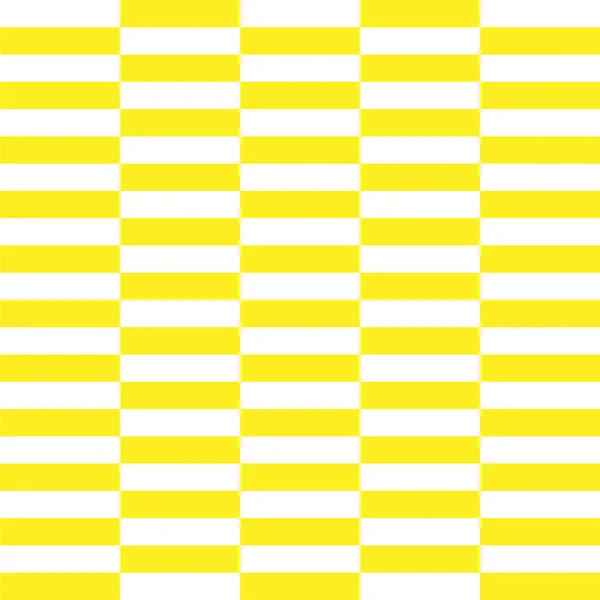 Бесшовный векторный рисунок. Геометрический квадратный фон. Желтые и белые цвета. Горизонтальная векторная мозаика. . — стоковый вектор